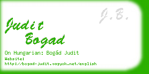 judit bogad business card